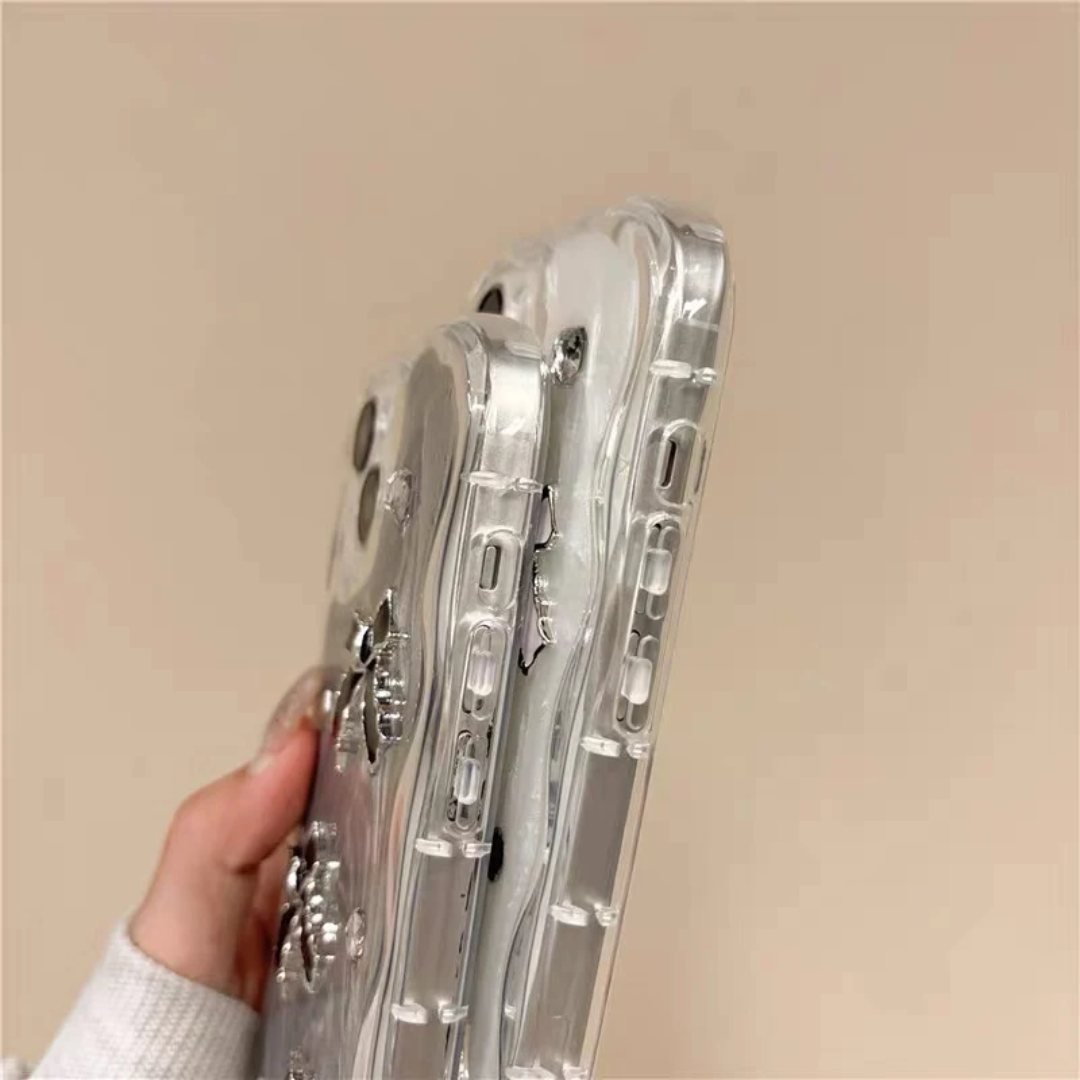 Rhinestone Bow Luxury Women's Dripping Glue Glitter Korean