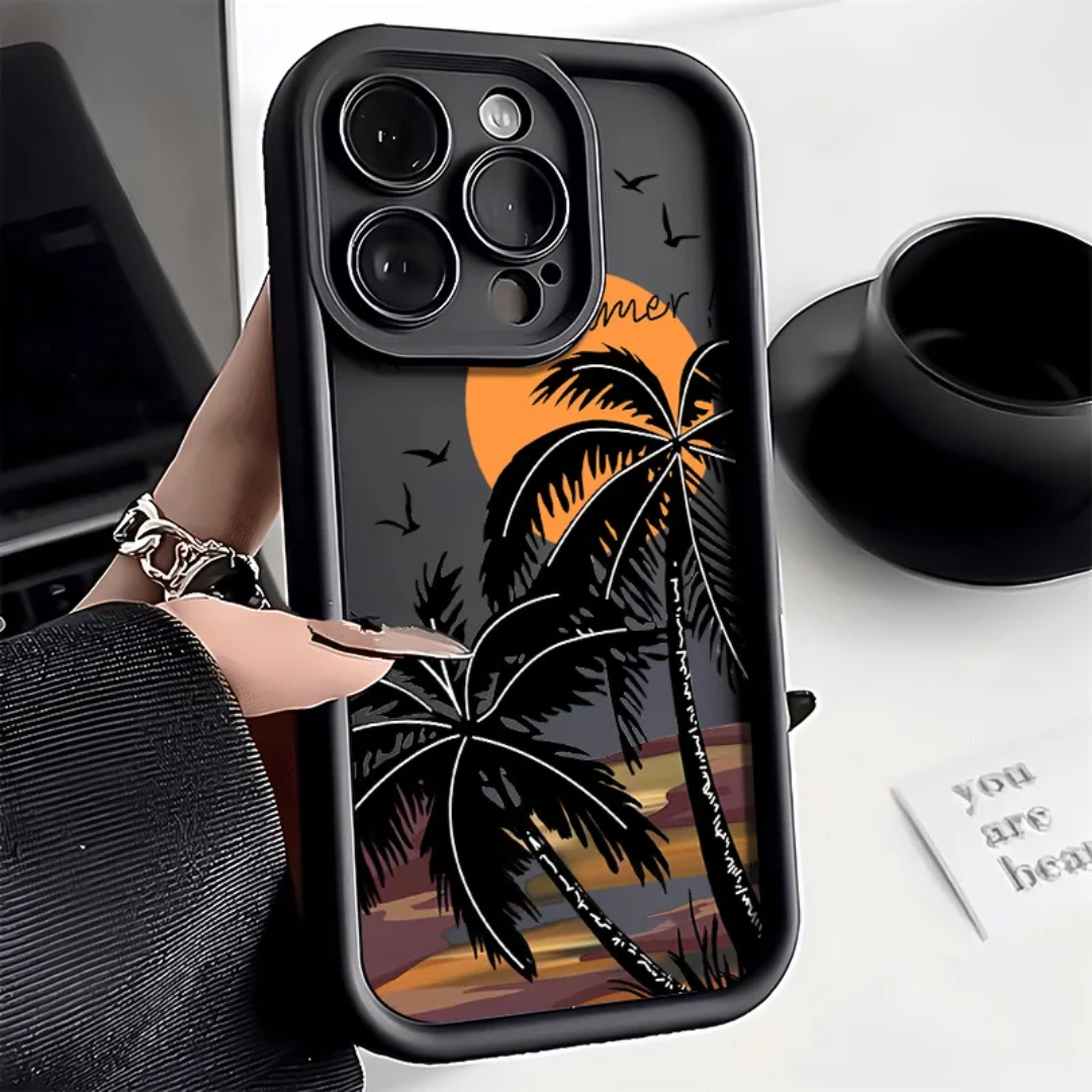 Sunset Coconut Tree Mobile Phone cas