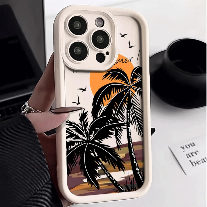 Sunset Coconut Tree Mobile Phone cas