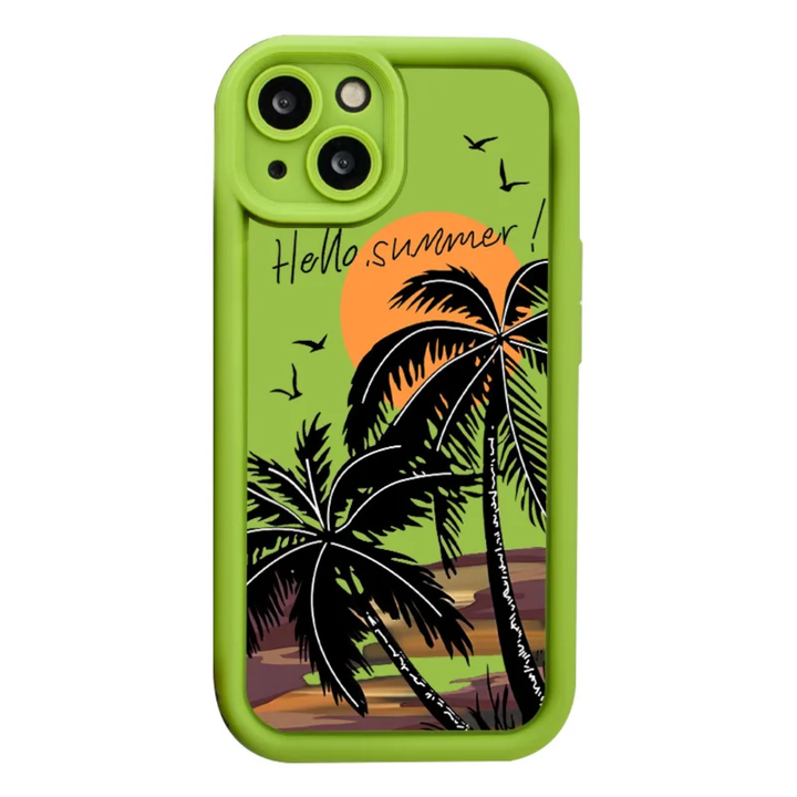 Sunset Coconut Tree Mobile Phone cas