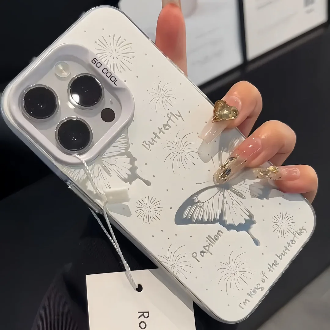 Fireworks Butterfly Pattern Hot Selling Frosted Phone Case for IPhone