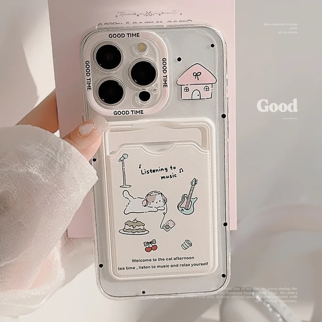 Pink Card Holder Mobile Phone case