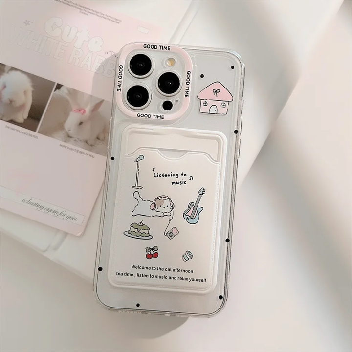Pink Card Holder Mobile Phone case