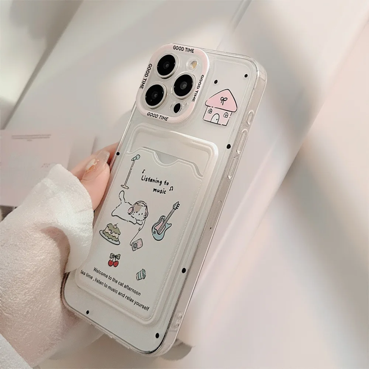 Pink Card Holder Mobile Phone case