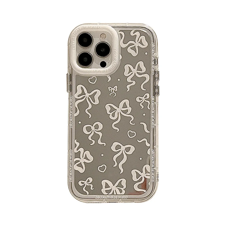 Mirror Bow Transparent Frame Acrylic Phone