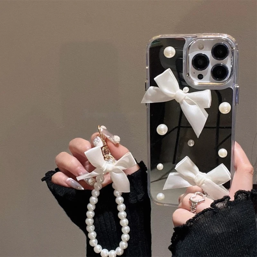 Luxury Bow Knot Mirror Mobile Phone Case