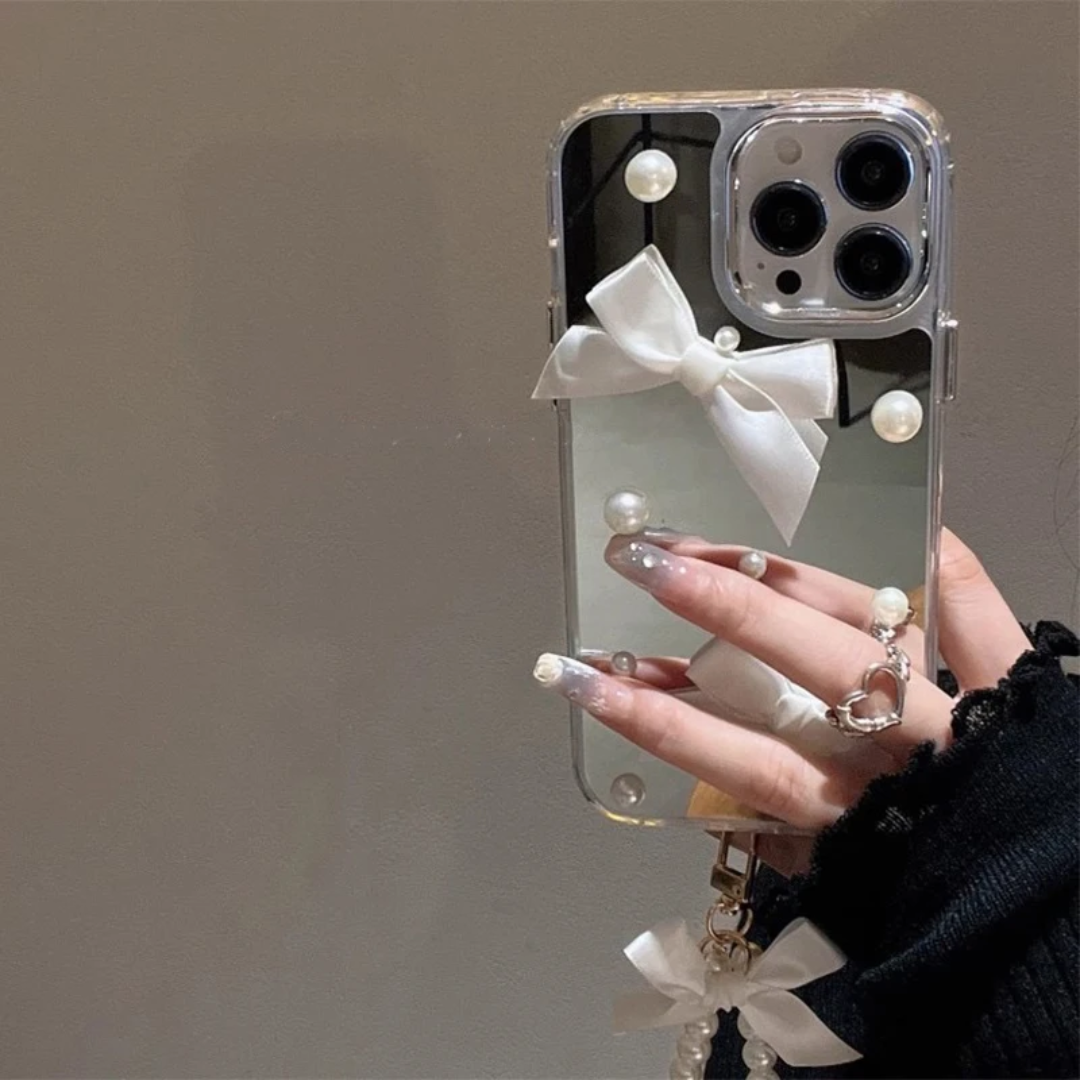 Luxury Bow Knot Mirror Mobile Phone Case
