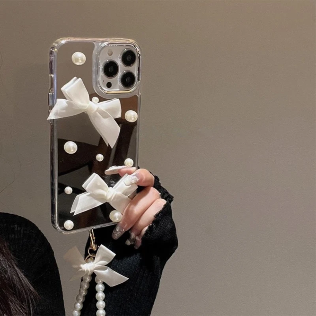 Luxury Bow Knot Mirror Mobile Phone Case