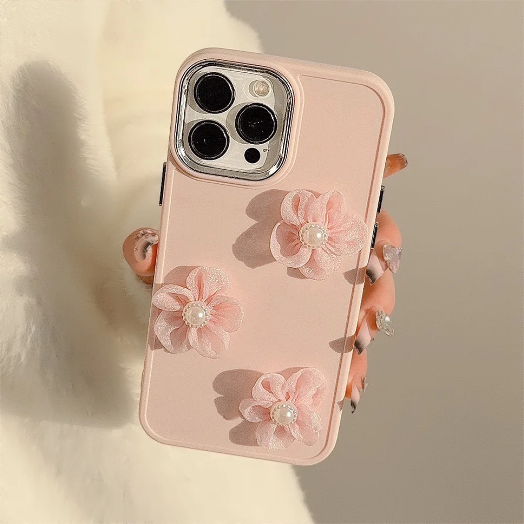 Pearl Lace Flowers Phone case