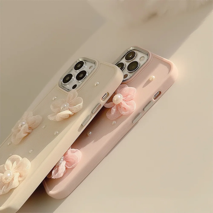 Pearl Lace Flowers Phone case