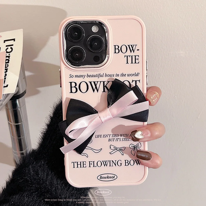 Buckle Butterfly Knot with Electroplated Phone case