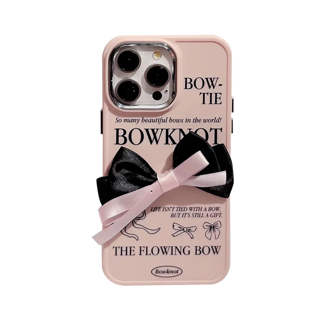 Buckle Butterfly Knot with Electroplated Phone case