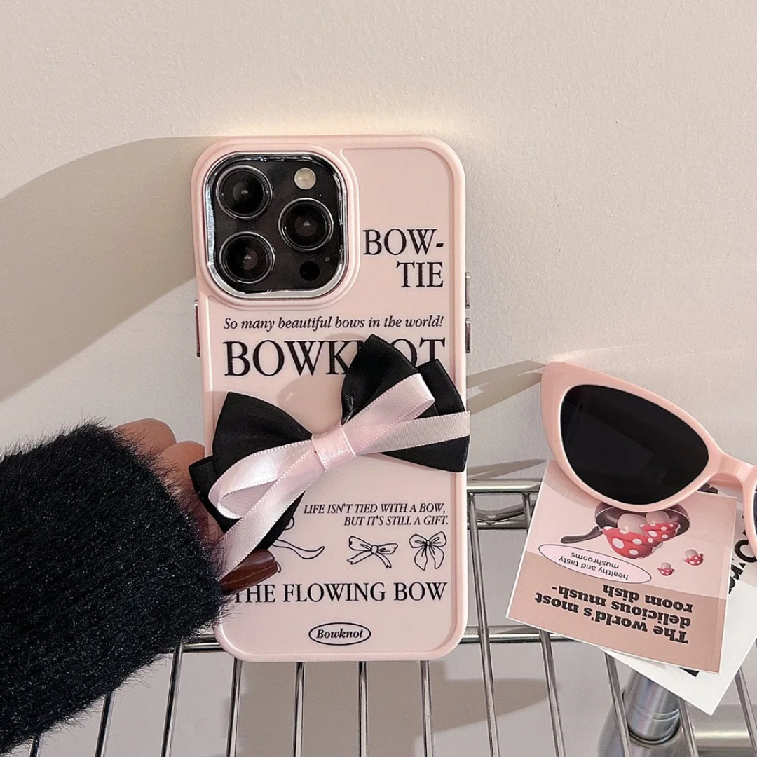 Buckle Butterfly Knot with Electroplated Phone case