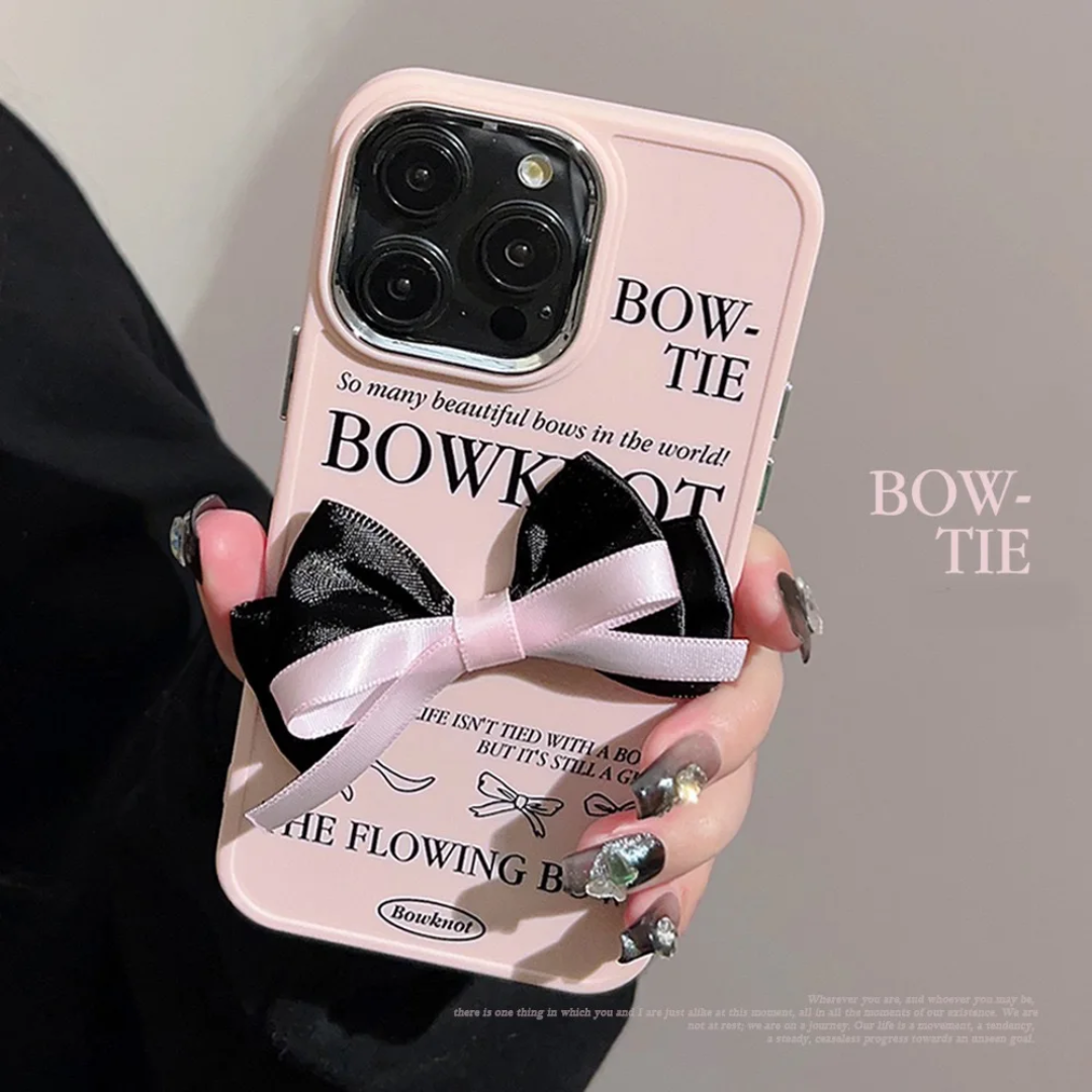 Buckle Butterfly Knot with Electroplated Phone case