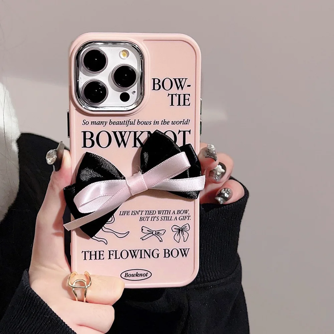 Buckle Butterfly Knot with Electroplated Phone case